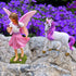 Mood Lab Fairy Garden - Fairy with Unicorn Set of 2 pcs - Miniature Figurines Statue Kit - Outdoor or House Decor...