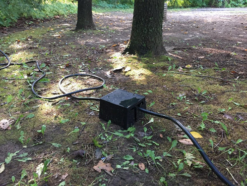 GR Innovations RV Extension Cord Cover | Plug Saver | Outdoor Electrical Cord Cover | Elevates & Shields Outdoor Extension | 30 Amp Some 50 Amp | ...