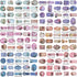 PAGOW 360Pcs Floral Lable Stickers, Adhesive Flower Paper Stickers for Scrapbooking Journal, Write Lable Decorative Stickers for Diary, Album, Not...
