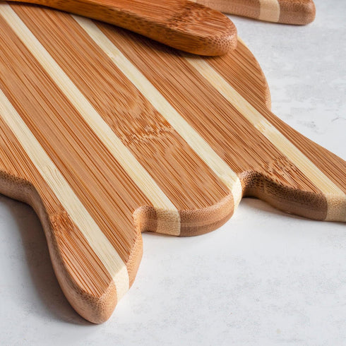 Totally Bamboo Sea Turtle Charcuterie Board with Spreader Knife Gift Set, 11-1/2" x 8-5/8"...