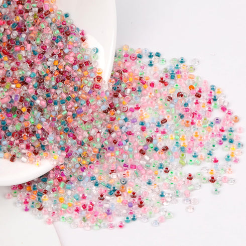 3mm Glass Seed Beads Opaque Green About 5000pcs/150Grams 8/0 Small Craft Beads for DIY Bracelet Necklaces Craft Jewelry Making Supplies...