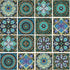 16 Pcs 6x6 Inch Mandala Decorative Tile Stickers, Peel and Stick Adhesive Tile Stickers, Home Decor, Furniture Decor, Staircase, Backsplash Tile S...