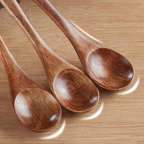 Sevensun Small Wooden Teaspoon, 6pcs Serving Wooden Utensils For Cooking, Condiments, Honey, Spoons For Daily Use...