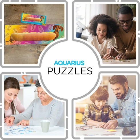 AQUARIUS Weiner Dog Puzzle (Slim 1000 Piece Jigsaw Puzzle) - Glare Free - Precision Fit - Officially Licensed Merchandise & Collectibles - 12 x 36...