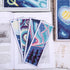 ORIGACH 6 Set Cross Stitch Bookmark Kit for Beginner Starry Sky Pattern DIY Stamped Embroidery Bookmark Kit with 20 Colors Embroidery Floss Instru...