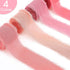 Boao 4 Rolls Handmade Fringe Chiffon Silk Ribbon 1.5" x 7yd Pink Assorted Ribbon Frayed Ribbons for Wedding Invitations Bridal Bouquets Gifts Wrap...