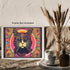 Posterizer 1 pcs- psychedelic funky hippie colorful cat 2-Fantasy & Fiction Art-Retro Art- Living Room Bedroom Decor- unframed wall art...