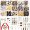 Swpeet 1617Pcs Jewelry Making Supplies Kit with Jewelry Making Tools, 40 Styles Jewelry Findings, 6 Colors Jewelry Bead and Charms, with Jewelry P...