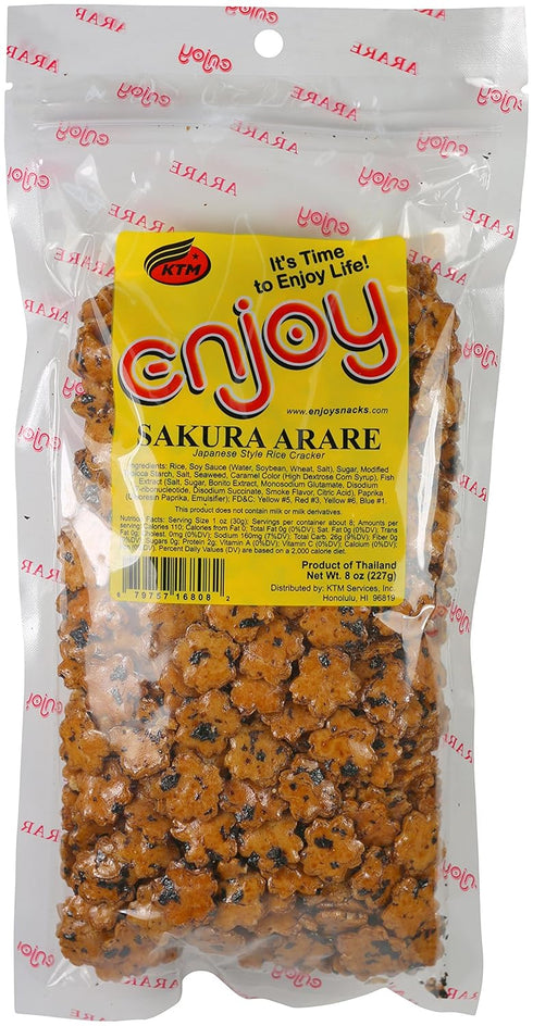 Enjoy Sakura Arare Rice Crackers, 8 Ounce...