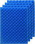 4 Pack Aquarium Filter Media Bio Sponge Pad 16 x 12 x 1 inch, Fish Pond Foam Filter 20/30/40 PPI (Blue 20ppi 4pack)...