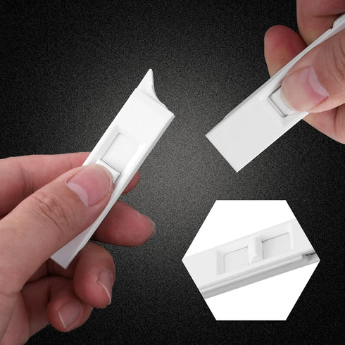 Window Tilt Latch, 4Pcs Spring Loaded Plastic Lock, Key Lock, for Home Single or Double Hung Vertical Sliding Windows Accessories...