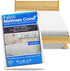 BRODER MFG. INC. - Full Size Mattress Protector, Soft and Smooth Mattress Cover, Waterprood White Fabric Bed Cover with Zipper, Machine-Washable M...