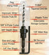 Adjustable Wood Countersink Drill Bit #8 (11/64") with Tapered Drill Bit for Woodworking...