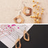 FASHEWELRY 20Pcs Resin Wooden Earring Pendants 10 Styles Gold Teardrop Rectangle Rhombus Flat Round Geometry Vintage Resin Wood Statement for Jewe...