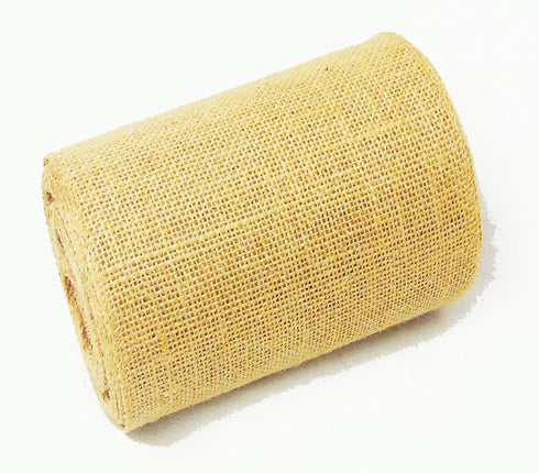 Burlap Jute Ribbon 5 inch x 30 feet Tight Weave and Finish Edges | Jute- Burlap Roll of 10 Yards Eco-Friendly, Natural Ribbon Rolls (Natural, 5 In...