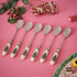 Spode Christmas Tree Teaspoons - Set of 6, Holiday Silverware for Desserts and Beverages, Stainless Steel Flatware with Porcelain Handles, 6-Inch ...