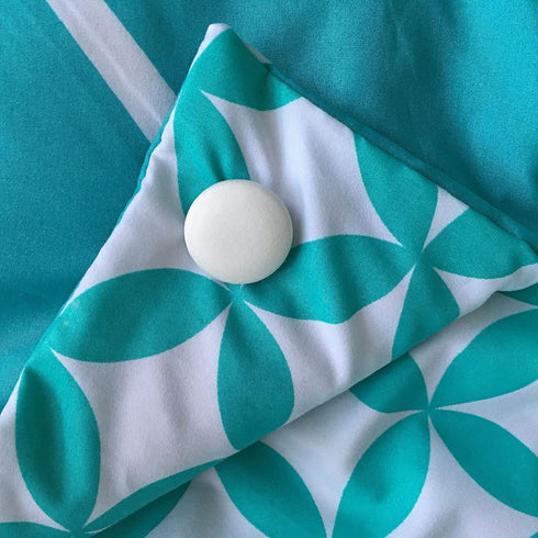 White Cloth Magnetic Duvet Clips with Magnetic Key for Easy Removal. Pack of 16 Comforter Fasteners That are Safe Locking and Holds up to 10lbs...