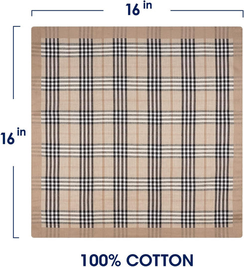 Selected Hanky 100% Cotton Men's Handkerchief 6 Piece Gift Set...