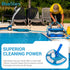 BlueStars Half Moon Transparent Pool Vacuum Head with Bristle - for Vacuum Hose 1-1/4 or 1-1/2’’ - for Inground & Above Ground Pools & Spas - Floo...