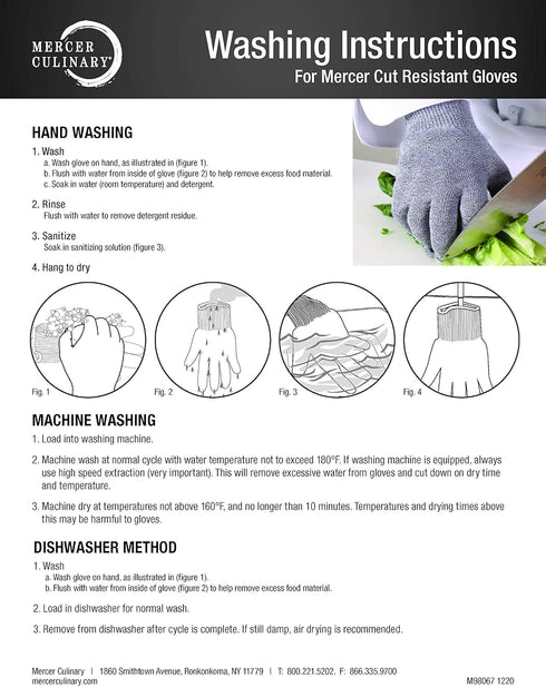 Mercer Culinary Millennia Level A4 Cut Protection Glove, Medium, Pink...