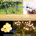 8 LED Solar Powered Firefly Lights, New Upgraded Solar Garden Lights Outdoor Waterproof, Starburst Swaying Solar Lights Decorative for Patio,Yard ...