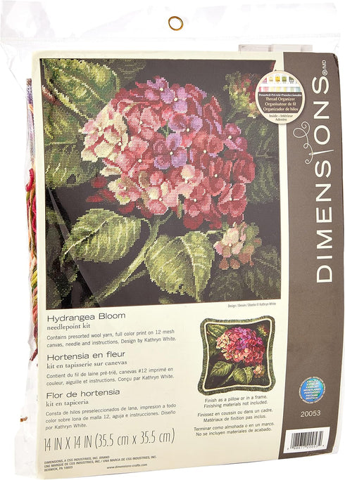 Dimensions Needlepoint Kit, Hydrangea Bloom, 14" x 14"...