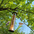 MIXXIDEA Finch Bird Feeder Hanging Metal Thistle Seed Feeder with 8 Feeding Ports Nyger Seed Feeder, Goldfinch Feeder for Outdoors Garden Copper...