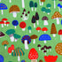 Mushroom Fabric Fat Quarters for Quilting,Cotton Printed Food Pattern Fabric Bundles 18x22,Botanical Woodland Theme SZRUIZFZ (6pcs)...