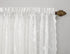 No. 918 Alison Floral Lace Sheer Rod Pocket Curtain Panel, 58" x 72", White...