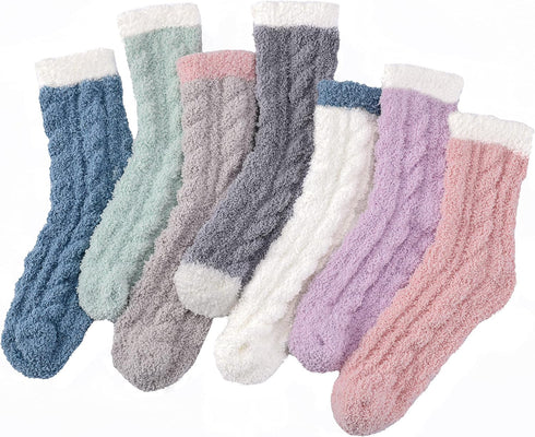 Fuzzy Socks for Women - Fluffy Socks, Winter Cozy Socks for Women with Coral Fleece, Womens Fuzzy Slipper Socks...
