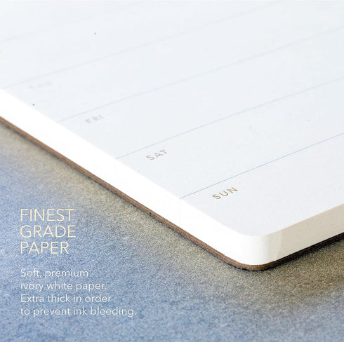 Elegant Undated Week Planner Pad, Tear Off Sheets, Minimalist, Weekly To Do List Notepad, Daily Schedule Desk Planner - 11.22" x 7.87", Eco-friend...