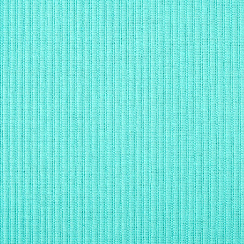DII Basic Everyday Ribbed Tabletop 100% Cotton, Placemat Set, 13x19, Aqua, 6 Piece...