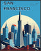 Posterizer 1 pcs-travel poster-United states-San Francisco-Adventure Wall Art Gift for Men Women Entrepreneur Teens Decor for Home & Office- unf...