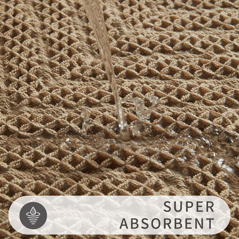 Bathroom Floor Mat,Boho Bath Mat,Super Absorbent Bath Mat,Bathroom Rugs Non Slip Washable, Quick Dry Shower Mats, Ultra Soft Bath Mat Towel,Brown,...