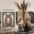 Posterizer 1 pcs- Brown owl poster with flowers-Art for Animal Lovers-Floral Botanical Art- Gift for Men Women Entrepreneur Teens-Decor for Home &...