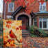 Fall Cardinal Garden Flag, Thanksgiving Red Bird Maple Leaf Garden Flag, Autumn Yard Home Decor Welcome Flag, 12x18 Inch Double Sided Burlap, Outd...
