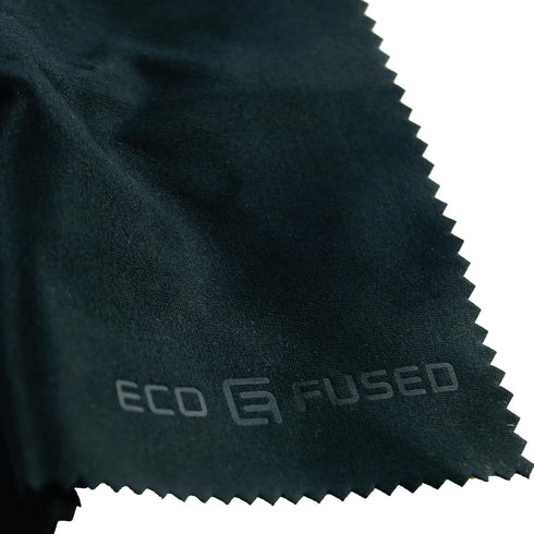 Eco-Fused Blue/Black Microfiber Cloth - 6x7 Inch - 12 Pack - Glasses & Lens Cleaning...