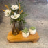 Farmhouse Wood Tray Rustic Wooden Pedestal 12 * 5.5 * 2 inches Decorative Wood Riser for Farmhouse Kitchen Counter Bathroom Room Decor (Brown)...