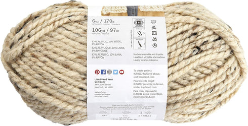 Lion Brand Wool-Ease Thick & Quick Yarn (123) Oatmeal......