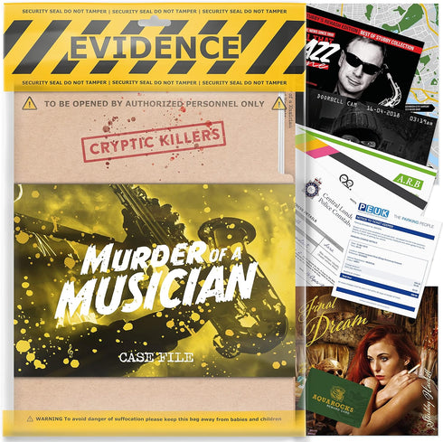 Cryptic Killers Unsolved murder mystery game - Cold Case File Investigation - Detective clues/evidence - Solve The crime - Individuals, date night...