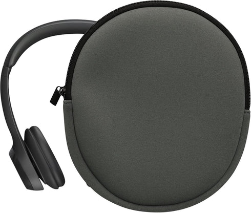 kwmobile Cover Compatible with Logitech H390 Case - Neoprene Headset Cover - Pouch w/Zipper - Grey...