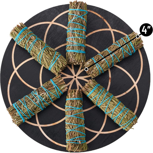 Rosemary Smudge Sticks 4 Inch | Rosemary Sage Smudging Wands | Wholesale Sage Bulk Sage Kit | Salvia Blanca para Limpiar | Sustainably Sourced Cal...
