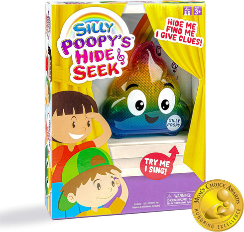 WHAT DO YOU MEME? Silly Poopy's Hide & Seek - The Talking, Singing Rainbow Hide & Seek Toy - Learning Toys for Toddlers 3-4 Years, Toddler Travel ...