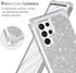 LONTECT for Galaxy S22 Ultra 5G Case Three-Layer Shockproof Heavy Duty Hybrid Sturdy High Impact Protective Cover Glitter Sparkly Bling Case for S...