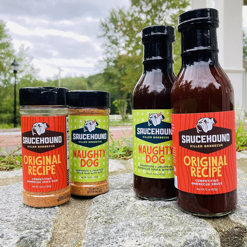 Saucehound Championship Recipe BBQ and All Purpose Seasoning Spice Rub, Perfect & Balanced Taste, Competition Barbecue Flavor (Naughty Dog, 5.82 O...