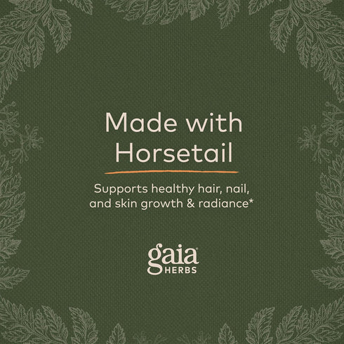 Gaia Herbs Hair, Skin & Nail Support - Helps Promote Healthy Skin, Hair Growth & Nail Growth - with Horsetail, Alfalfa, Burdock, Gotu Kola & Nettl...