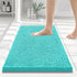 Smiry Luxury Chenille Bathroom Rugs 24x16, Extra Soft and Absorbent Shaggy Bath Mat, Machine Washable, Non-Slip Plush Carpet Runner for Tub, Showe...
