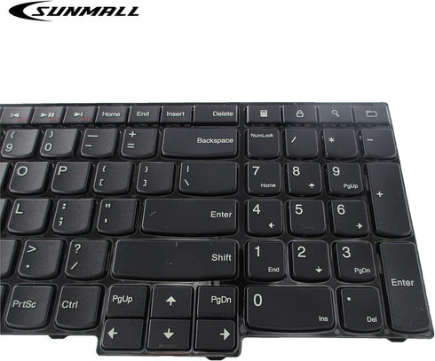 Laptop Keyboard Replacement Compatible with ThinkPad Edge E530 E530C E535 E545 Series Laptop 15.6 inch with The Number Keys Black US Layout No Bac...