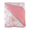 HonestBaby Light Weight Reversible Quilted Blanket, Sketchy Floral Pink, One Size...