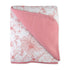HonestBaby Light Weight Reversible Quilted Blanket, Sketchy Floral Pink, One Size...